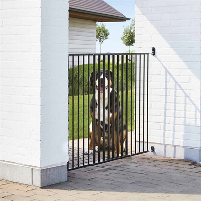 Savic Udendørs Gitter med Låge 95 cm Høj SORT